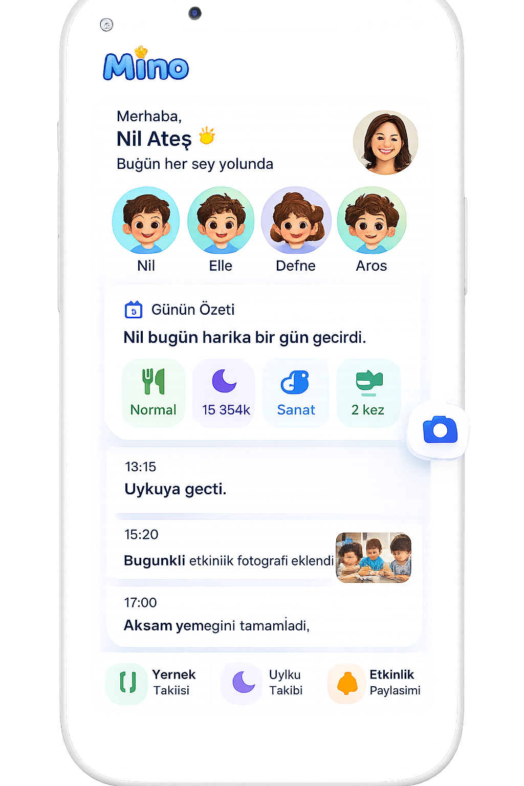Mino veli paneli mobil görünüm